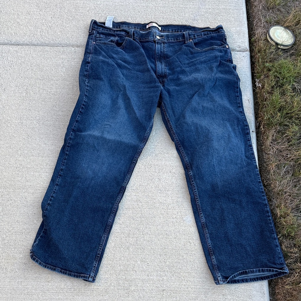 Signature by Levi Strauss Dark Blue Relaxed Jeans